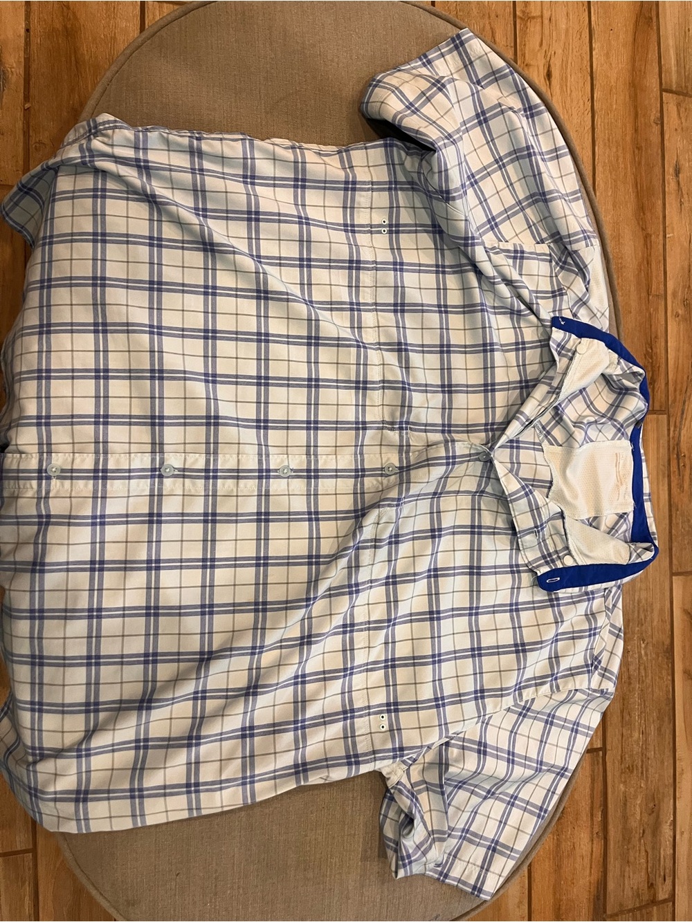 Under Armour HeatGear Button Up Plaid Short Sleeve Utility Shirt 3XL Loose